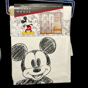 Mickey and Minnie shower curtain